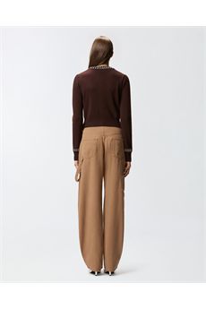 Cardigan da donna di colore marrone Pinko | SPEZZINOL99